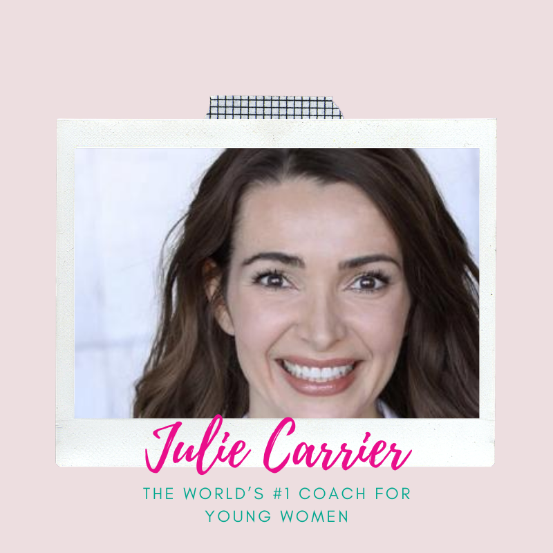 Graphic leads a video of Julie Carrier, former Pentagon leadership consultant and The World’s #1 Coach for Young Women, who facilitated the first-ever Young Women LEAD Live!