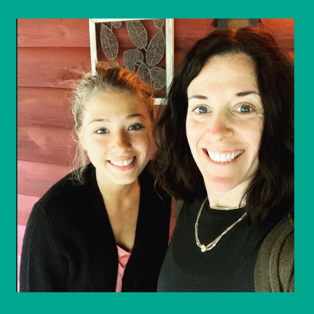 A guidance counselor posts a selfie of her with a student during Young Women LEAD Live! 